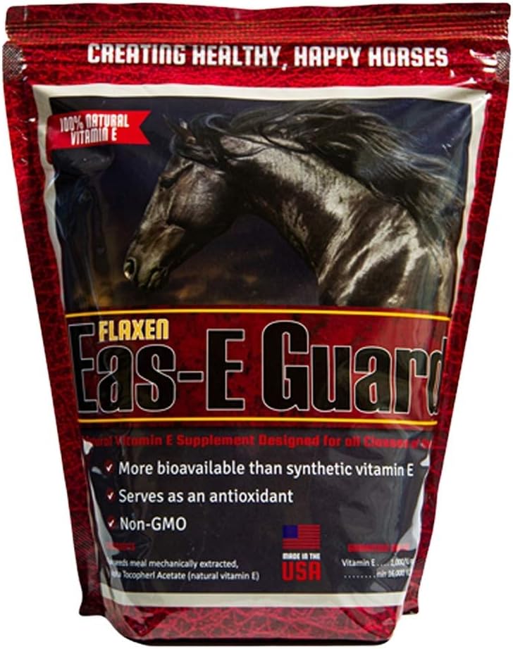Vlas EAS-E Guard 4 lb, natuurlijke vitamine E Equine supplement, met belangrijke antioxidant