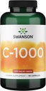Swanson Vitamin C w/Rose HIPS - Herbal Supplement Promoting Skin Health, Heart Health & Immuun System Support - Natural Formula Promoting Protection & Wellness - (90 Capsules, 1000mg Each)