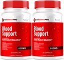 (2 Pack) True Balance Blood Support Pro Glycogen Capsules Maximum Strength, TrueBalancePro Pills Supplement Multivitamin All Natural Advanced Formula Daily Health & Wellness, 60 Capsules for 3 Months