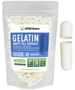 XPRS Nutra Taille 2 Capsules vides - 100 Compte Capsules de gélatine vides - Pills Bricolage Capsule Remplissage - Pure Pilule Gel Caps pour Do-It-Youlf Suppléments (Blanc)
