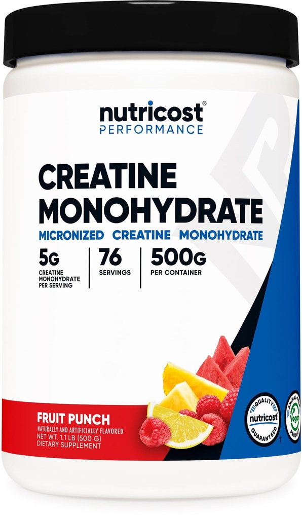 Poudre monohydratée de créatine (Fruit Punch, 500 grammes)