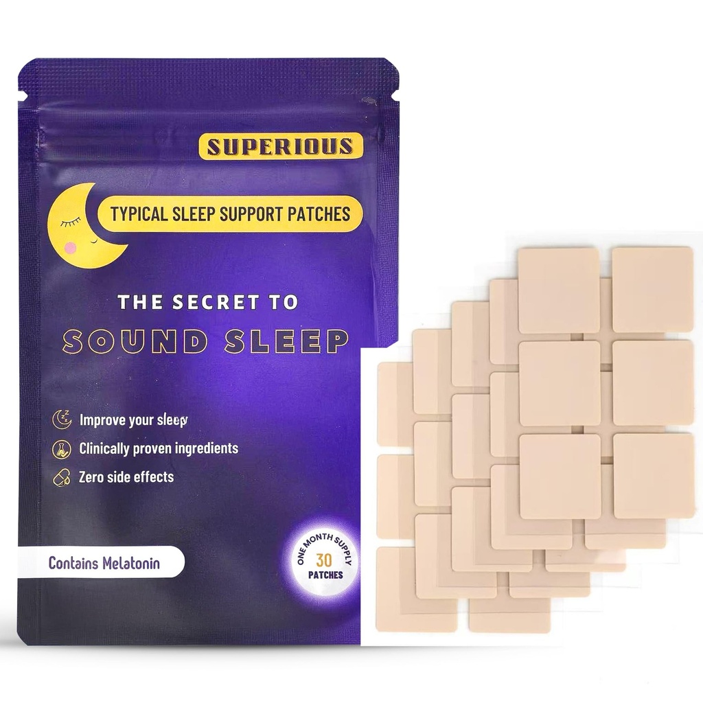 Sleep Patches for Adults - The Plant-Powered Patch That Help Men & Women Snooze Like a Log - Effortlessly Enjoy Deep Sleep, Odorless & Simple Ingredients-30 Patches