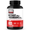 FORCE FACTOR Beetwortel + Paddenstoelen Supplement voor de Grote Gezondheid, Beetwortel Capsules met 7 Functionele Paddenstoelen, Leeuwen Mane, Cordyceps, & Meer, Sojavrij, Niet-GMO, 120 Capsules