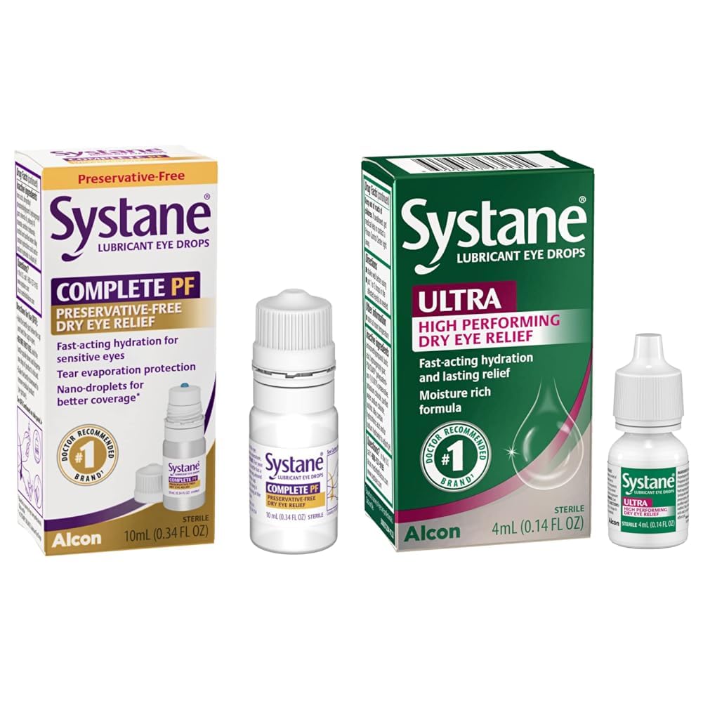 Systane Complete PF Multi-Dose Conservative Free Dry Eye Drops 10ml & Ultra Lubricant Eye Drops,0,14 Fl Oz (verpakking van 1)