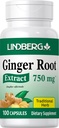 Lindberg Ginger Racines Capsules de 100 Count, Supplément sans gluten