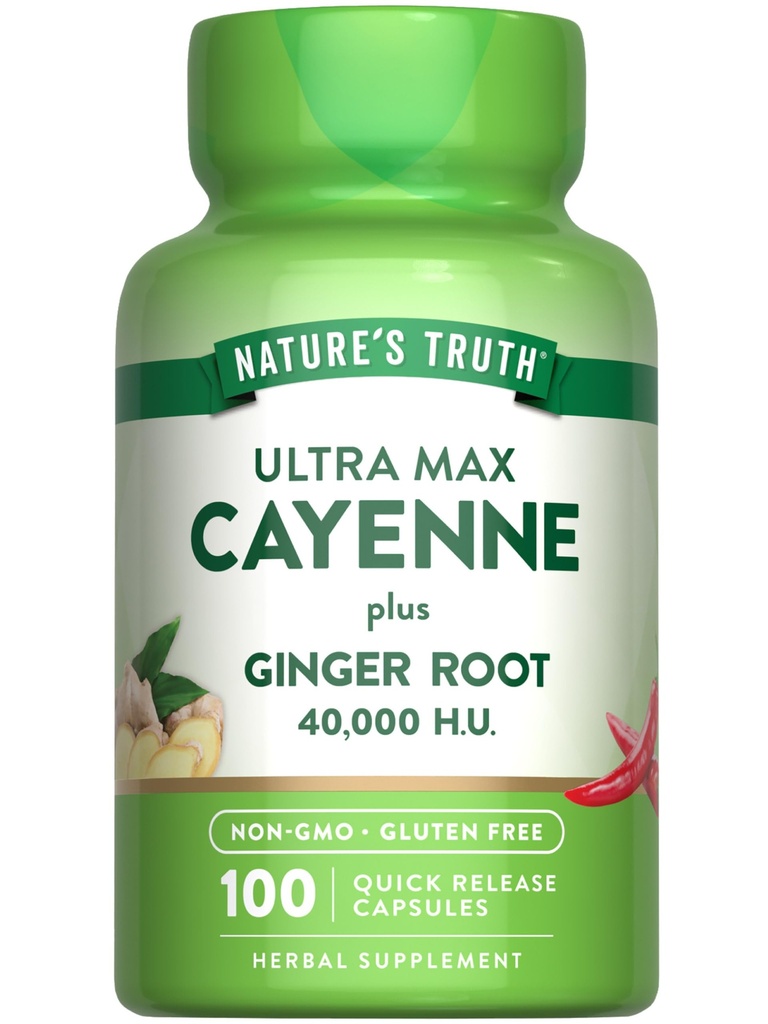 De waarheid van de natuur Cayenne Pepper Capsules 