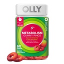 OLLY Metabolisme Gummy Ringen, Metabolisme en cellular Energy Chewable Supplement,* Apple Cider Vinegar, Vitamine B12, Chromium Picolinaat, Apple Flavored, 60 dagen levering - 60 Tellen