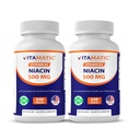 Niacine vitamatique (Vitamine B3) 500mg, 240 comprimés - Comprimés sans OGM et sans gluten - 480 comprimés (paquet de 2)