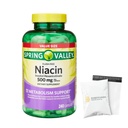Spring Valley Vitamine B3 Niacin 500mg Flush Free Capsules, Dieetsupplement 240 pillen (verpakking van 1) - Set van mand goederen