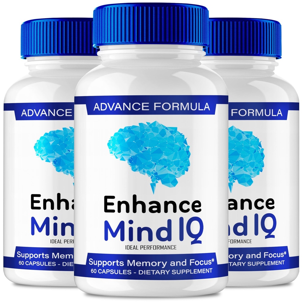 Verbeter Mind IQ Capsules, Officiële Enhance Mind IQ Supplement voor Hersengezondheid en geheugenondersteuning - Maximale sterkte, Geavanceerde Nootrope Pillen, Alle Natuurlijke Verbeter Mind IQ Ondersteuning Reviews (3 Pack)