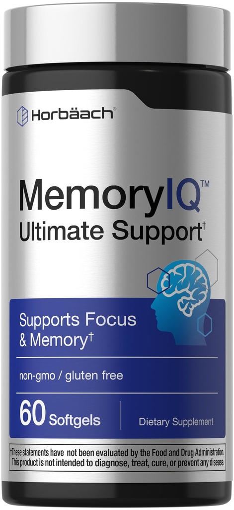 Horbäach Geheugen IQ Hersenen Ondersteuning Supplement 