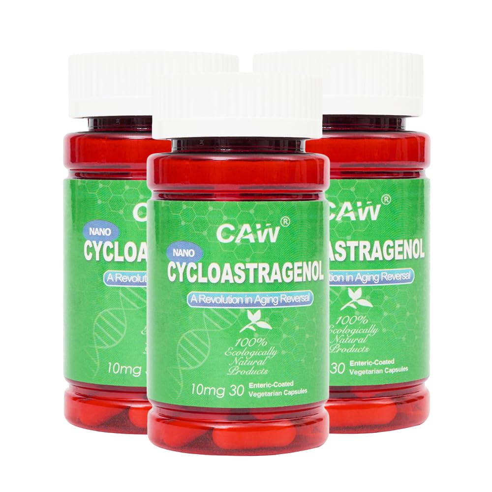 CAW Nano Cycloastragenol 10Mg Activation de la télomérase Anti-Aging