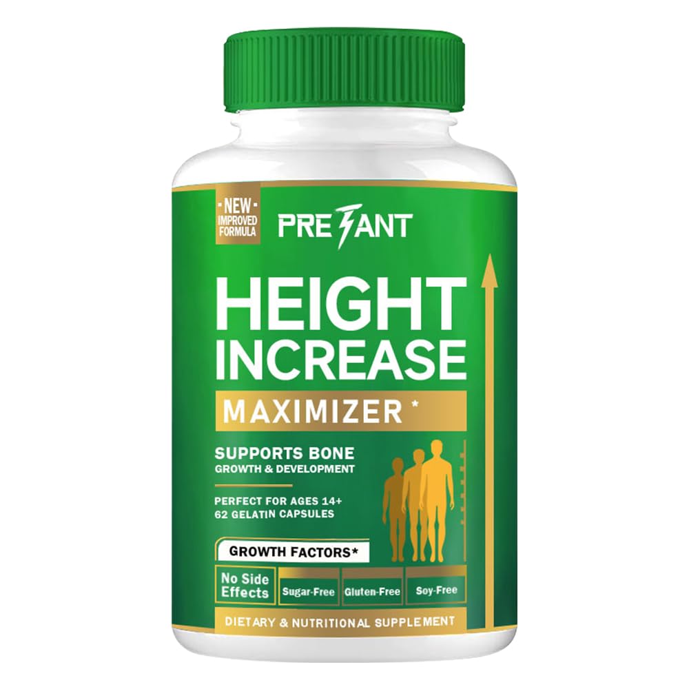 PRETANT-Growth Capsules te groeien Taller - Hoogte verhogen Maximizer met calcium voor bot sterkte -Natural Get Taller Supplement - Dieet Eetbare Gezondheidszorg Fitness