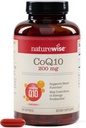 NatureWise CoQ10 200mg Softgels, High Potency Ubichinon - Co-enzym Q10 Supplement - Antioxidant voor de gezondheid van het hart + Energie - Veganistisch, Non-GMO, Glutenvrije - 200 Tellen[200-dagen aanbod]