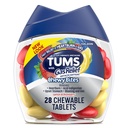 TUMS Chewy Bites Kauwbare Antacida tabletten met gasrelief, Citroen & Aardbei - 28 Tel.