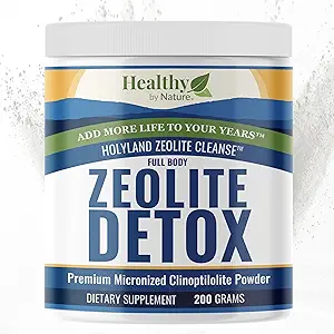 HolyLand Zeolite Cleanse - Zeolite Detox Powder (7.05oz 200 Gram) - Clinoptiloliet Natural geactiveerd - Micronized 0-25 - Full Body Detox for Women, Men - Supports Energy, Focus, Immunity, Gut Health