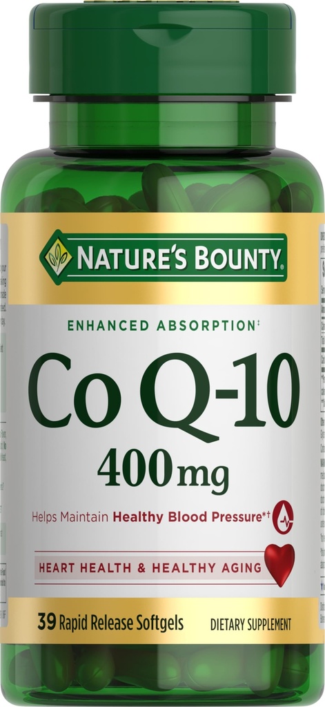Natures Bounty Co Q-10 400mg, 39 Rapid Release Softgels