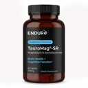 Endur TAUROMAG-SR Magnesium N-Acetyltaurinaat, Brain Health Supplement, helpt bij het bevorderen van geheugenfunctie, Glutenvrij, 375mg (90 tabletten)