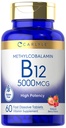 Carlyle Methylcobalamine Vitamine B12 5000mcg 60 Fast dissole Tablets 
