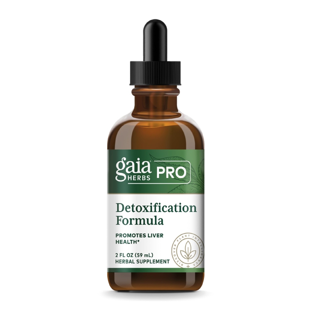GAIA HERBS PRO Ontgiftingsformule - Ondersteunt levergezondheid en ontgifting* - melkdistel, gele dock & More - 2 floz (30 porties)