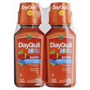 Vicks Kids DayQuil Berry Cold & Cough Medicine Co-pack, Daytime verlichting van meerdere symptomen, geweldig proeven Berry smaak, vrij van alcohol en acetaat, voor leeftijden 6+, 2x8oz