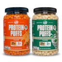 Twin Peaks Low Carb, Keto Friendly Protein Puffs Combo Pack, 1 Jug Sour Cream Smaak Puffs + 1 Jug Nacho Cheese Smaak Puffs