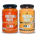 Twin Peaks Low Carb, Keto Friendly Protein Puffs, 1 Jug Knoflook Parmezaanse smaak Puffs + 1 Jug Nacho Kaas smaak Puffs
