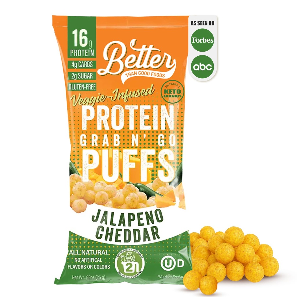 Beter dan Goede Savory Keto Jalapeno Cheddar Proteïne Pups 