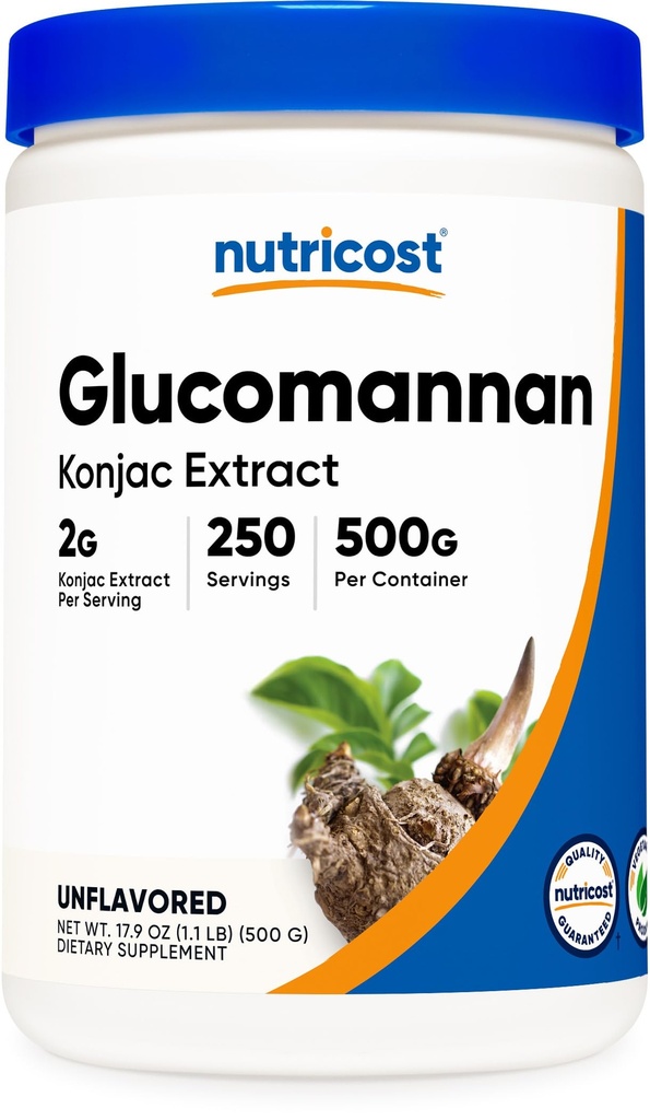 Nutricost Glucomannan Poeder 500 Gram