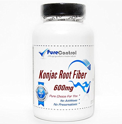 Glucomannan 600mgKonjac Root Fiber // 180 Capsules // Pure // by PureControl Supplements