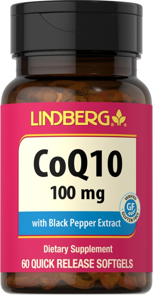 Lindberg CoQ10 100mg Softgels 60 Telling 