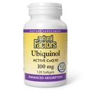 Facteurs naturels Ubiquinol 100 mg - soutient la santé cardiaque et la vitalité naturelle - Supplément de soutien antioxydant avec absorption supérieure - Soutien énergétique avec huile de lin - 120 Softgels (120 portions)