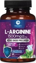 Complexe L-Arginine - Supplément extra-fort d'oxyde nitrique - Mélange d'énergie Premium pour la santé cardiaque naturelle et le soutien musculaire - Non-OGM, fait pour les hommes et les femmes, embouteillé États-Unis - 60 capsules