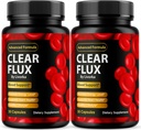 (2 verpakkingen) Heldere Flux - Heldere Flux Supplement, ClearFlux, Heldere Flux Pillen, ClearFlux Supplement, Heldere Flux Capsules, ClearFlux Ondersteuning Pillen, Clear Flux Advanced Supplement, 60 Capsules gedurende 2 maanden