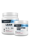 Transparante labs Lean Pre-Workout (30 porties, aardbeien limonade) & Creatine HMB (30 porties, aardbeien limonade)