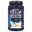 Vega Proteïne + Creatine - 30g Plant-Based Proteïne, Vanille, 20 Servers, 3g Creatine, 5g BCAA's, Vegan, Keto, Glutenvrij, Zuivelvrij, Lage Carb, voor Spiergroei & Reparatie, Drink Mix, 33.9oz