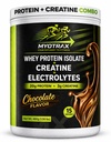Proteïne en Creatine Poeder Combo: Wei Proteïne Isolaat Proteïne Poeder met Creatine & Elektrolyten 