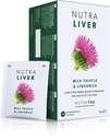 NUTRALIVER - Détox du foie et thé propre - Chardon de lait, curcuma et fenouil - 40 sachets de thé enveloppés - Thé à base de plantes - 2 paquets