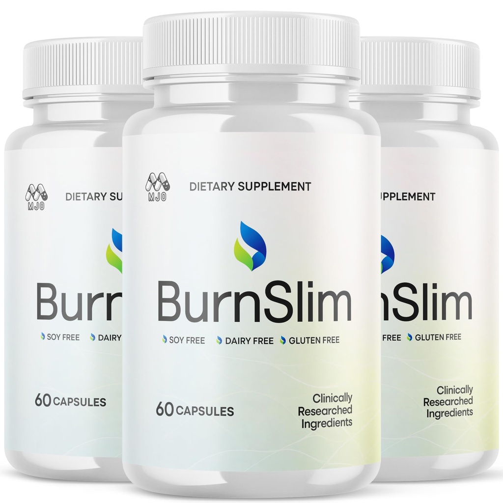 (3 Pack) Burn Slim Capsules, Official Burnslim Pills with All Natural Ingredients, Advanced Burn Slim Health and Wellness Vitamin Supplement Supporting Active Lifestyle for Women & Men (180 Capsules)