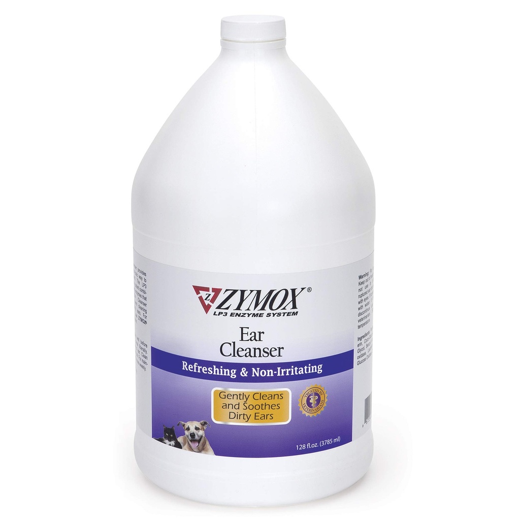 Zymox Ear Cleanser oplossing voor honden en katten, 1 Gallon