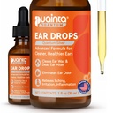 PUAINTA Nettoyeur d'oreille de chien, gouttes d'oreille de chien naturel et traitement d'infection, solution de nettoyage d'oreille de chien en argent quantique pour démangeaisons, irritation et construction de cire, 1oz