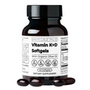 Santa Cruz Paleo Vitamine K2 + D3 Softgels, dagelijks supplement met biologische olijfolie, bevat vitamine K1 en twee vormen van K2, ondersteunt hart en bot gezondheid, glutenvrij, suikervrij, Paleo, Keto, 60 Tellen