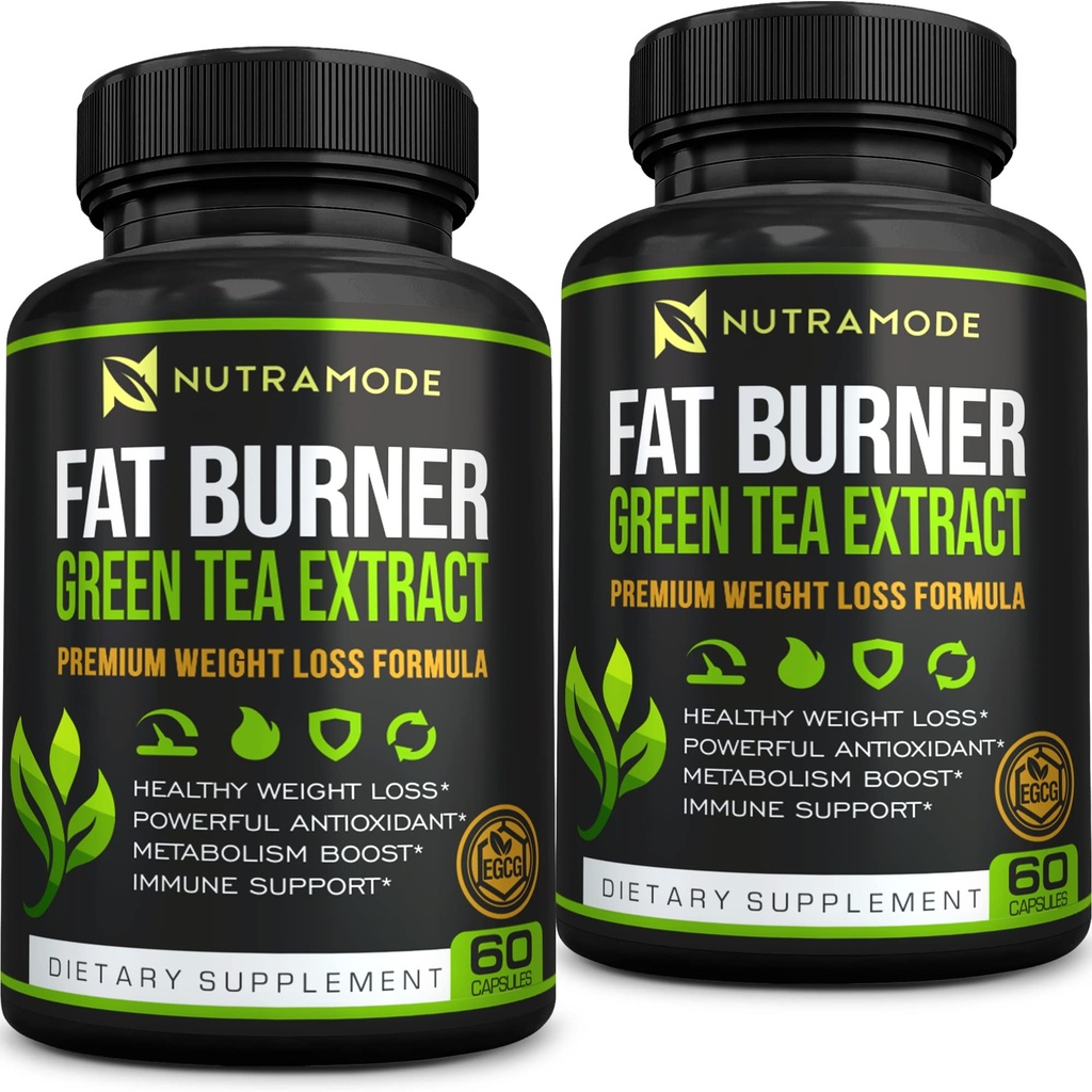 Premium Green Tea Extract Fat Burner Supplement EGCG-Natural Appetite Suppressant-Gezond gewichtsverlies Dieetpillen die snel werken voor vrouwen en mannen-Detox Metabolisme Booster om Belly Fat Fast-2 pak te branden