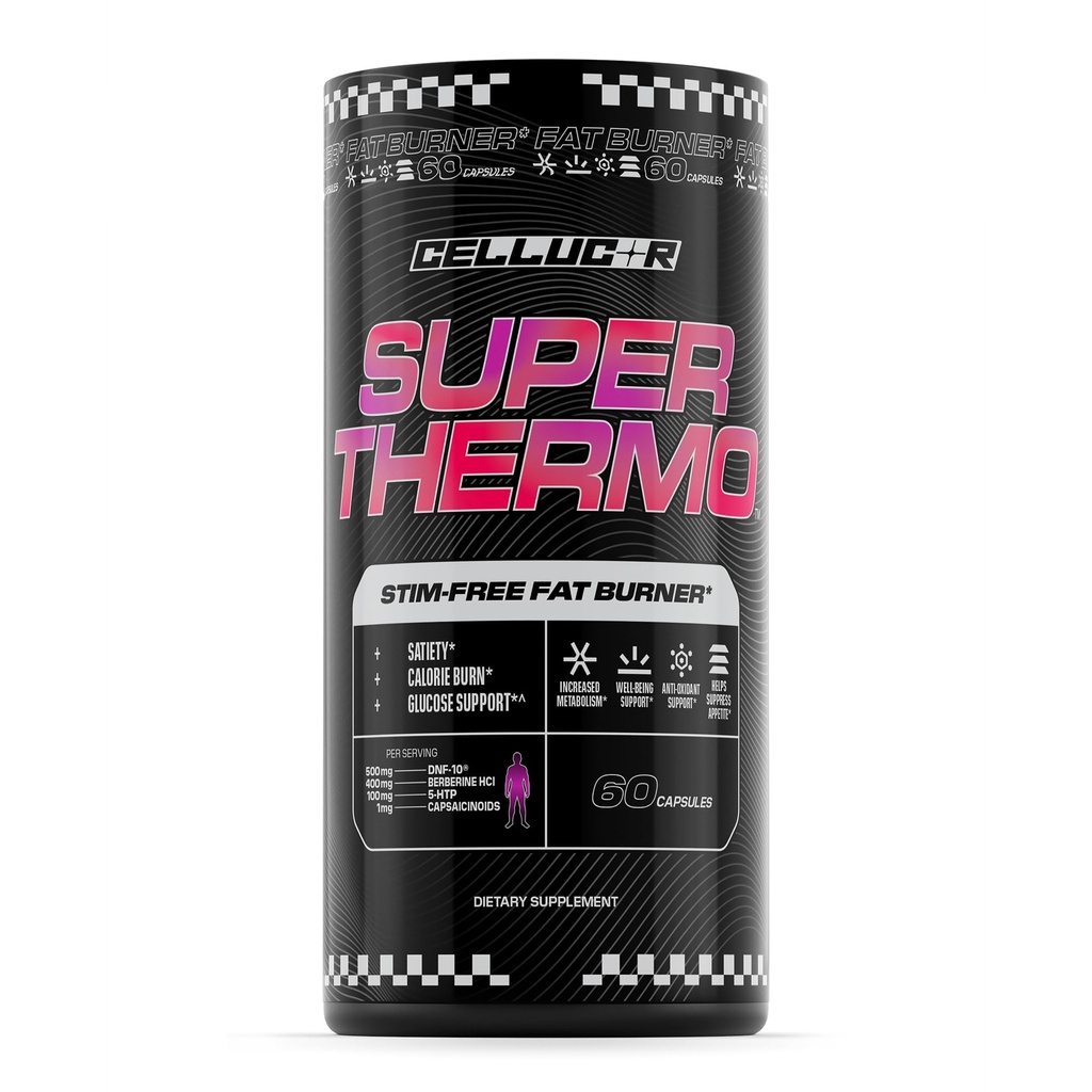 Cellucor Super ThermoTM Stim-Free Fat Burner Thermogenic, Appetite, and Glue Support 60 Capsules