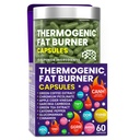 Capsules thermogéniques de brûleur de graisse - pilules de perte de poids pour les femmes et les hommes, Suppresseur d'appétit, Booster de métabolisme - Thé vert, Extrait de café, Garcinia Cambogia - pilules de régime pour la perte de poids - 60 capsules