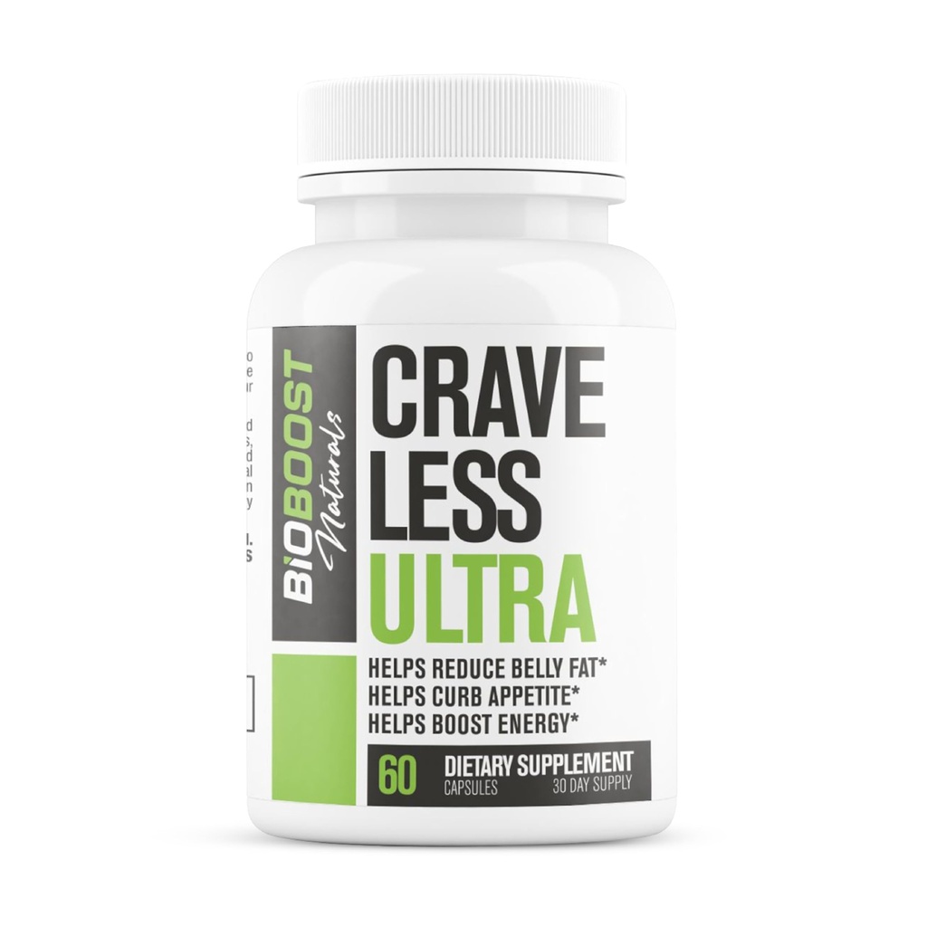 Craven Minder Ultra - Ondersteunt GLP-1 Wegfunctie - Gewichtsverlies Pillen / Appetite Suppressnt + Fat Burner voor vrouwen en mannen Verhoog energie - 3rd Party Tested Formula - 60 Capsules voor volwassenen
