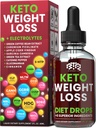 Keto gewichtsverlies Dieetdruppels, natuurlijke eetlust Suppressant, Fat Burner voor vrouwen en mannen met Apple Cider, Green Coffee Bean Extract, Cinnamon, Cayenne Pepper Metabolisme Booster