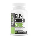 GLP-1 Shred Zone - Gewichtsverlies pillen voor vrouwen & Mannen + Appetite Suppressant Ondersteuning - Ondersteunt gezonde paden geassocieerd met GLP-1 activiteit - Fat Burner Supplement - 60 capsules
