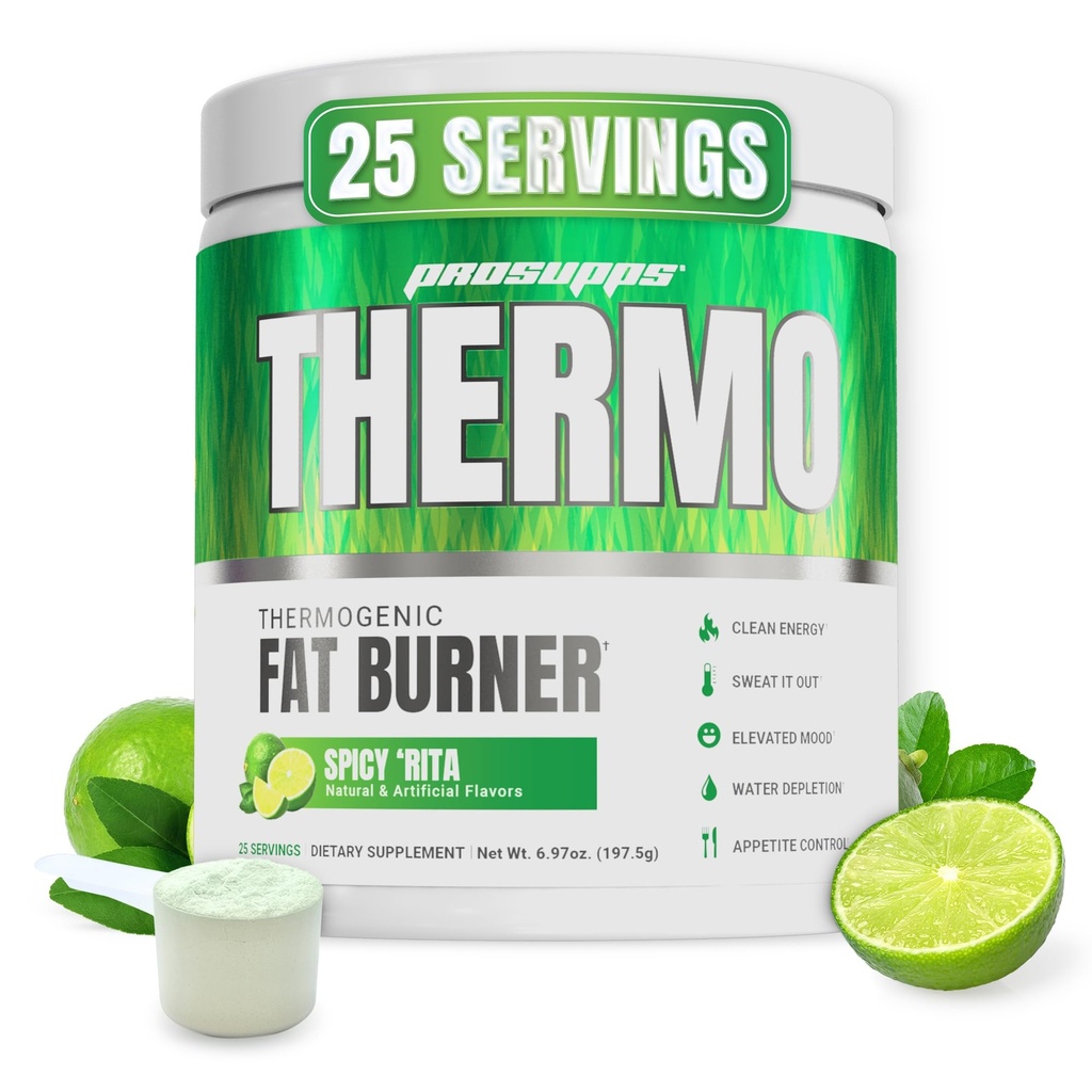 ProSupps Thermogenic Fat Burner Powder, Spicy Rita - Weight Loss & Metabolisme Booster Pre workout Supplement voor vrouwen en mannen - Ondersteunt Appetite Control & Boosts Energy - Glutenvrije - 25 porties